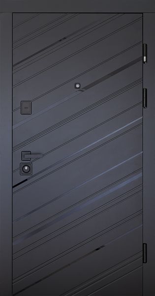 Вхідні двері Abwehr Rain 960 Л чорна шагрінь/білий супермат mod.516 Rain 960 Л фото — Магазин дверей SuperDveri