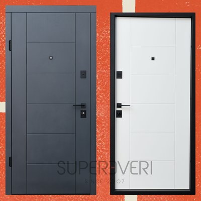 Вхідні двері Berez Parallel 850 Пр антрацит/софт айс Berez Parallel 850 Пр фото — Магазин дверей SuperDveri