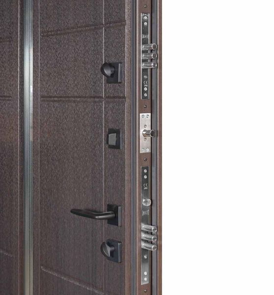 Дверь Булат Термо House полуторная, 705 венге темное/431 уличная венге темное, 1200 Пр 705 венге темне/431 вулична венге темне 1200 Пр фото &mdash; Магазин дверей SuperDveri