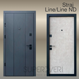 Двери Страж Line/Line ND 4-ре контура 850 Пр антрацит/ бетон бежевый Line/Line ND 850 Пр фото &mdash; Магазин дверей SuperDveri
