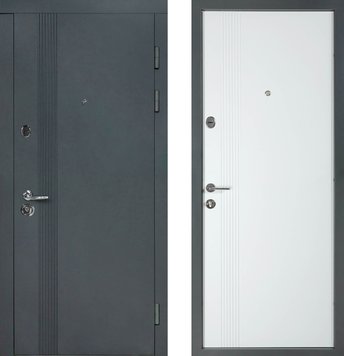 Двері Булат В-434 mod.172 850 Пр Антрацит/Білий матовий В-434-mod.172-850 пр фото — Магазин дверей SuperDveri