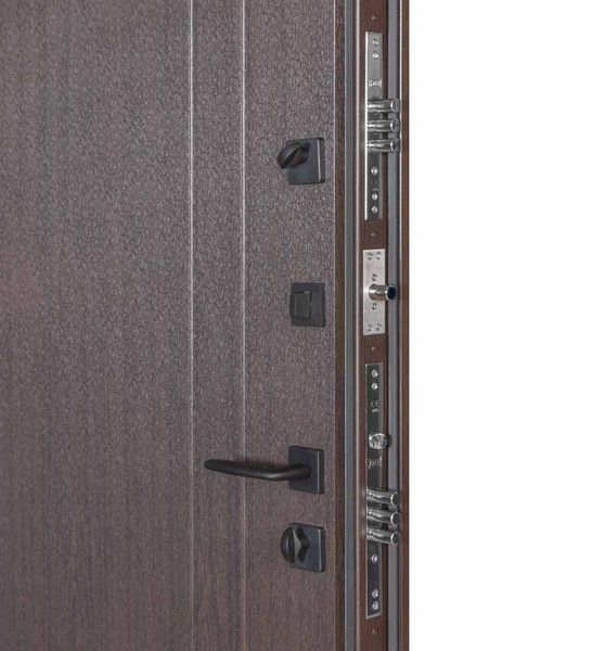 Двері Булат Термо House полуторні, 710 венге темний/265 вулична венге темний, 1200 Пр 710 венге темний/265 вулична венге темний, 1200 Пр фото &mdash; Магазин дверей SuperDveri
