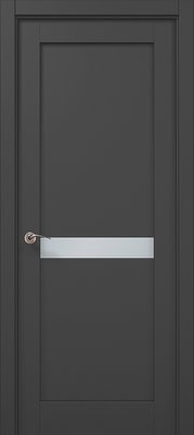 Міжкімнатні двері Папа Карло ML-63, полотно 2000х610 мм, колір Темно-сірий супермат ML-63-2000х610-dark-gray фото — Магазин дверей SuperDveri