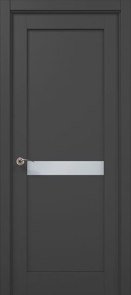 Міжкімнатні двері Папа Карло ML-63, полотно 2000х610 мм, колір Темно-сірий супермат ML-63-2000х610-dark-gray фото — Магазин дверей SuperDveri