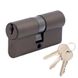 Цилиндр Cortellezzi Primo 116 30/30 мм, ключ/ключ, коричневый титан 57375 фото — Магазин дверей SuperDveri