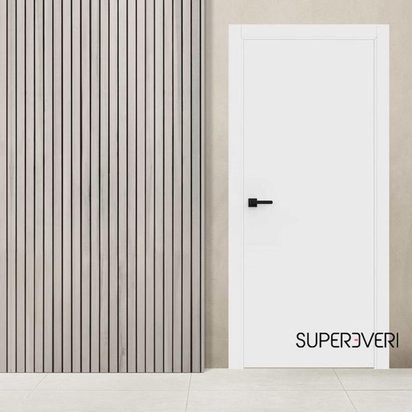 Межкомнатная дверь Brama 6.01, полотно 2000х600 мм, цвет белый 6.01-2000х600-white фото — Магазин дверей SuperDveri