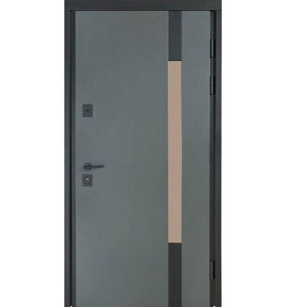 Двері Булат Cottage модель 705/431 metallic grey/вулична білий атласний, 950 Пр 705/431 metallic grey/білий, 950 Пр фото — Магазин дверей SuperDveri